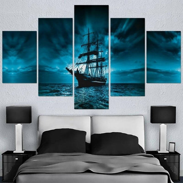 Piratentisch - Nachtblau (5 Zimmer)